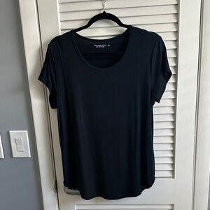 Abercrombie Soft Drapey tee Large black